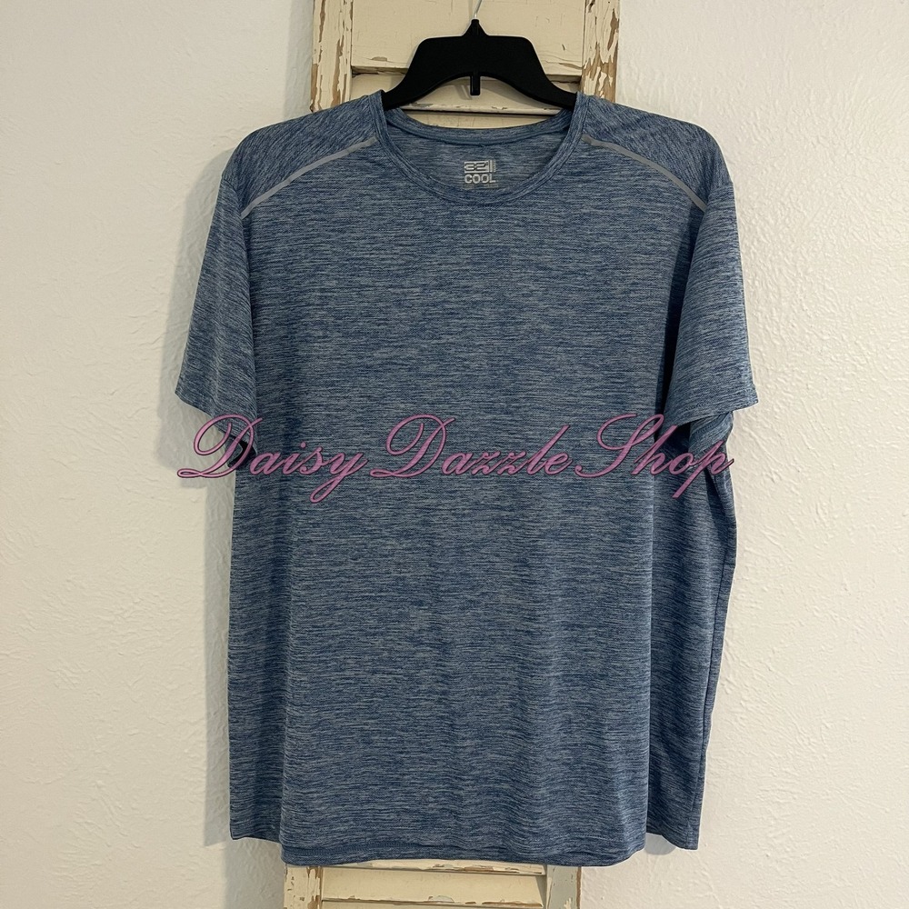 32 Degrees Cool Blue Mens XXL Stretch Active Performance T-Shirt